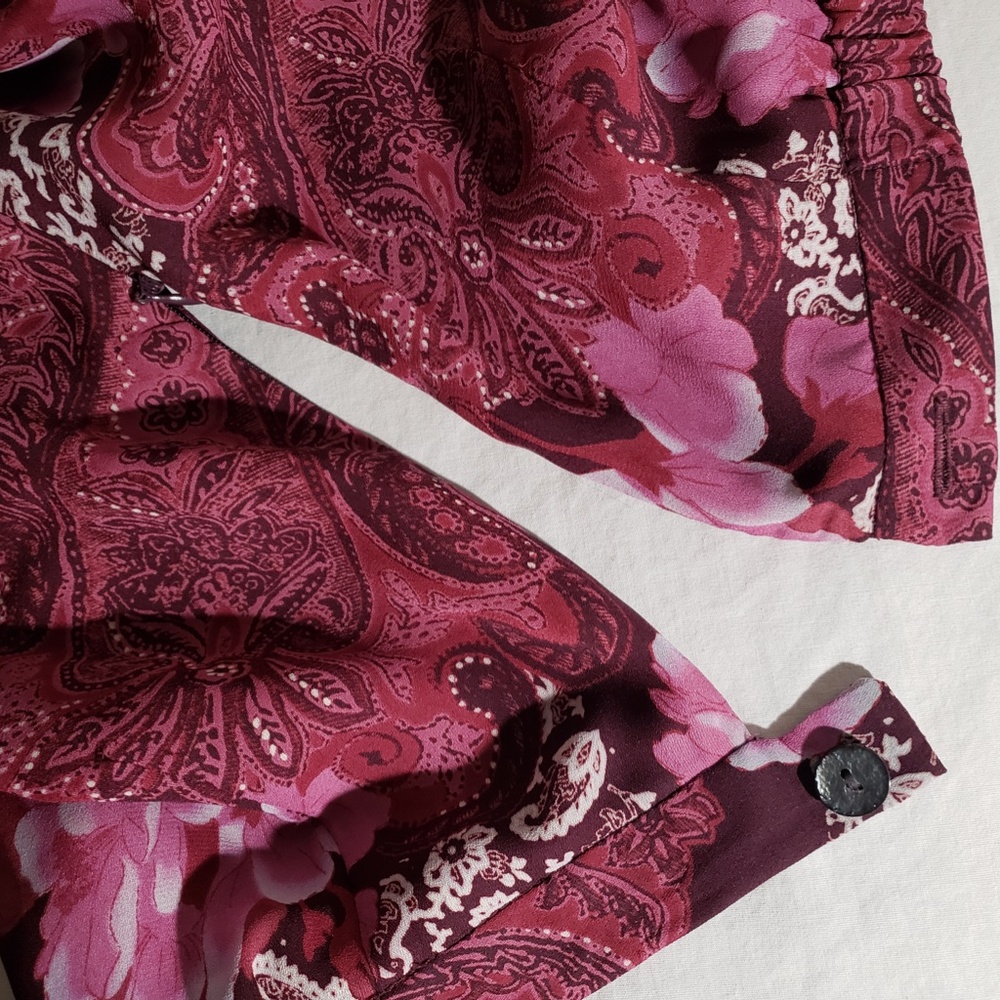 *Sag Harbor* Fuchsia floral maxi skirt, 8 - Picture 3 of 8
